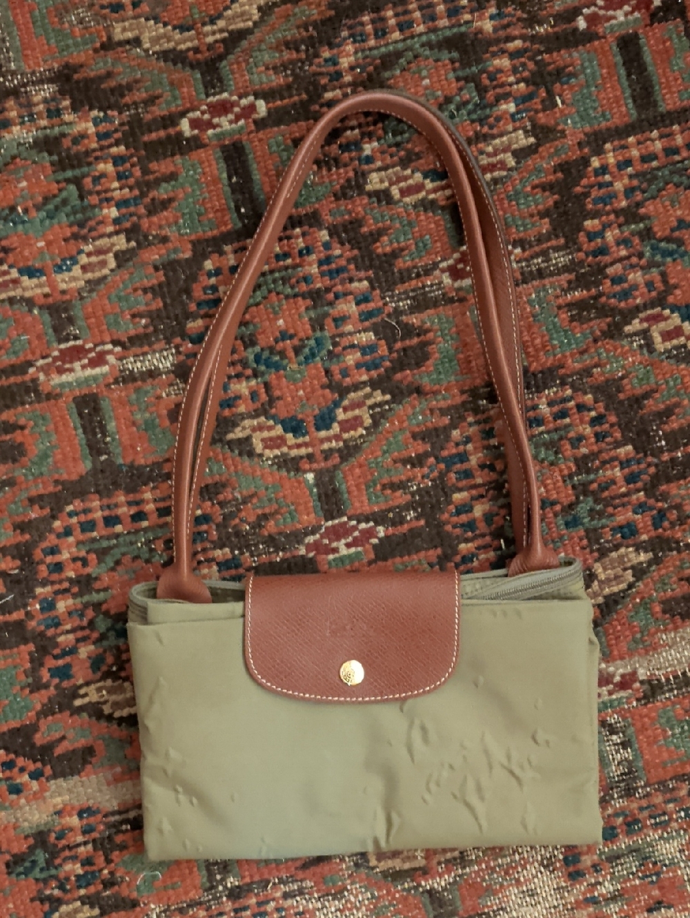 Longchamp Olive Compact Shoulder Bag - Women's